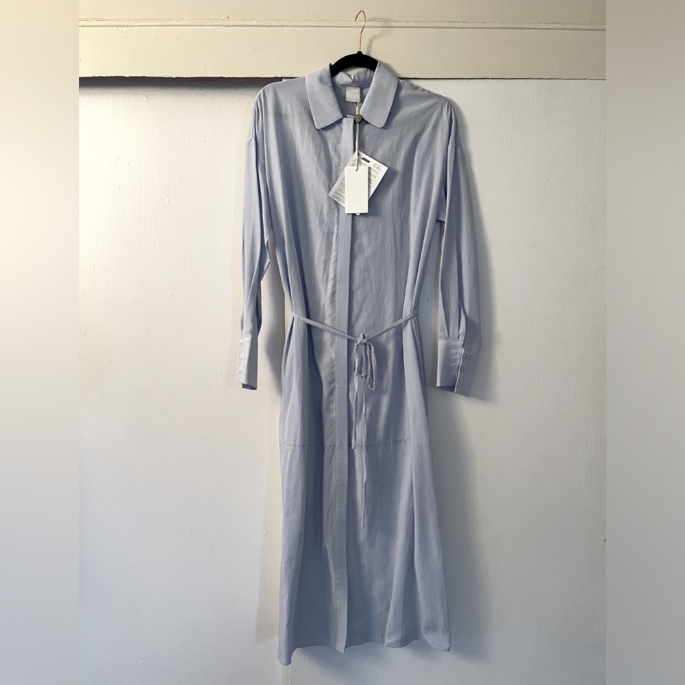 Baby blue 8 by YOOX shirt dress with pockets